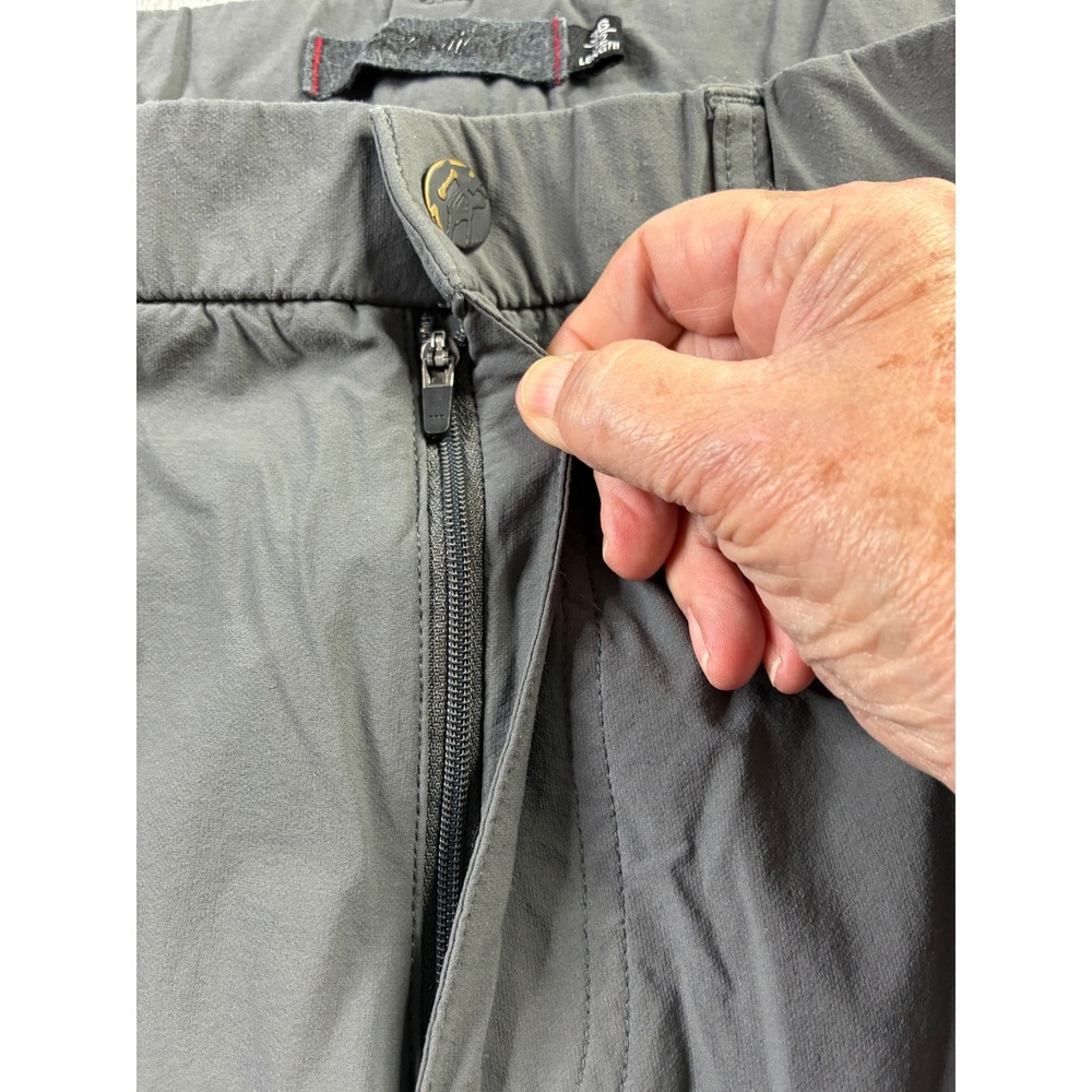 Gramicci Rock Climbing Hiking Pants Gray Mens 36 x 32 Gorpcore Technical Trail - Picture 3 of 10